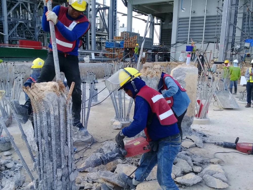 ผลงาน-21 Pile cutting work